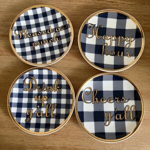 Draper James GINGHAM COASTER SET